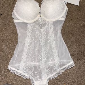 Teddy | All white Bridal lingerie